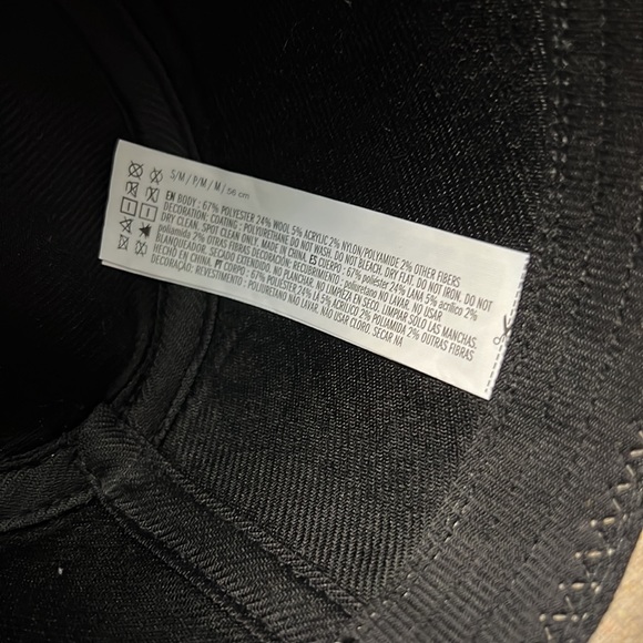 NWT Cream Fedora with Black Faux Leather Brim Hat - Picture 10 of 10